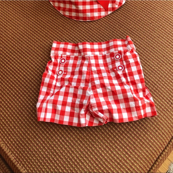 Janie and Jack Bottoms Red Check Shorts Poshmark
